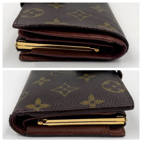 💯AUTHENTIC LOUIS VUITTON Monogram Porte Monnaie Billets Viennois Bifold Wallet - Picture 6 of 10